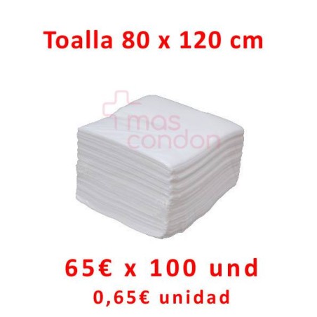 Toallas desechables 80X120cms - Caja de 100 unidades