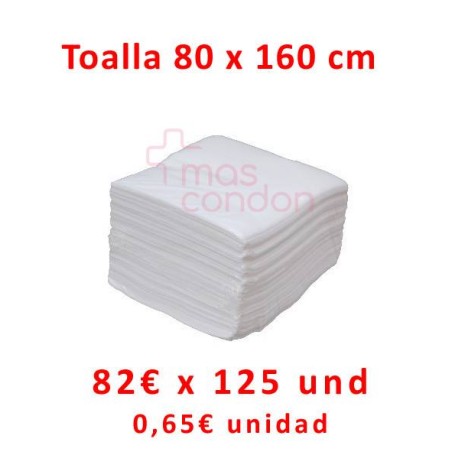 Toallas desechables 80 x 160cm - Caja de 125 Unidades