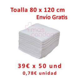Mascondon Toallas desechables Toallas desechables 80x120 cm 50 und