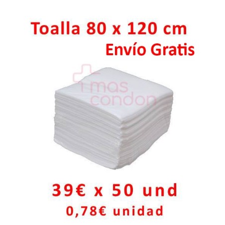 Mascondon Toallas desechables Toallas desechables 80x120 cm 50 und