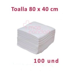 Mascondon Toallas desechables Toalla desechable 80x40 cm 100 und