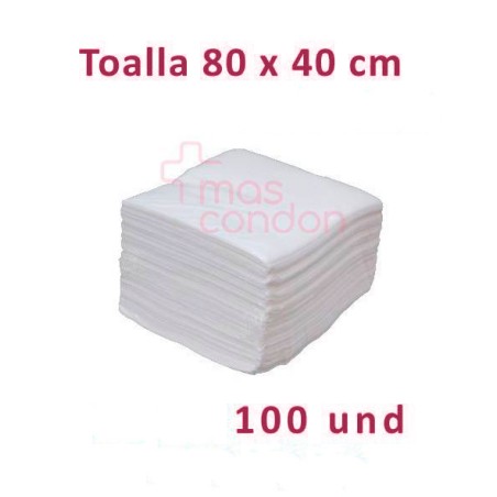 Mascondon Toallas desechables Toalla desechable 80x40 cm 100 und