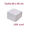 Mascondon Toallas desechables Toalla desechable 80x40 cm 100 und