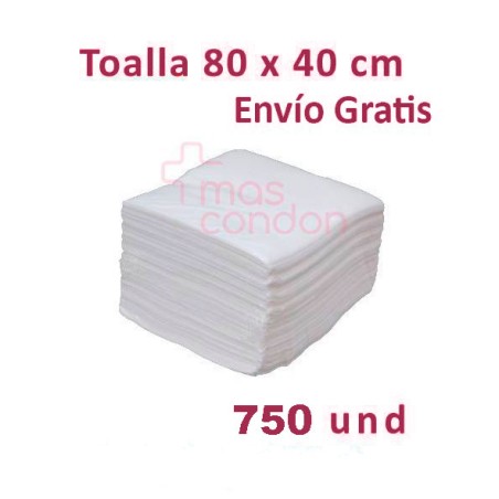 Mascondon Toallas desechables Toalla desechable 80x40 cm 750 und