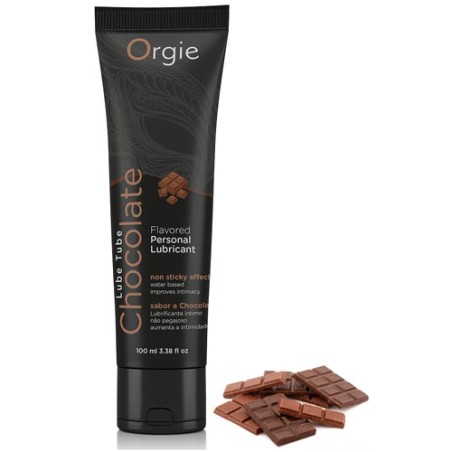 Lubricante sabor chocolate 100ml.  Orgie Lube