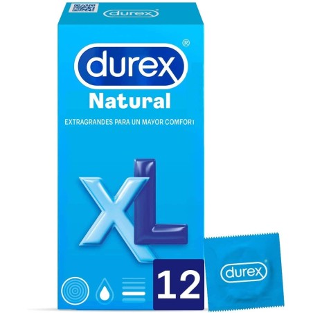 Condón Durex Natural XL 12 Unidades