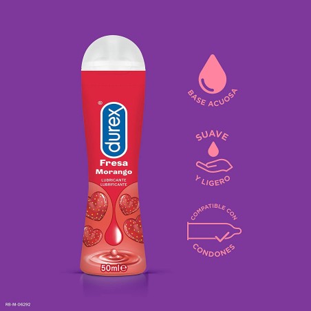 Lubricante Durex Fresa 50ml.