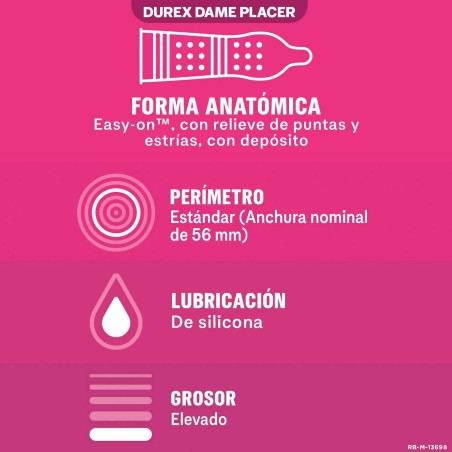 Durex Condones Durex Durex Dame Placer 12 Uds