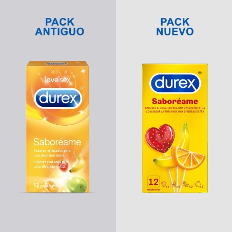 Preservativos Durex Saboréame Varios sabores 12 Uds.