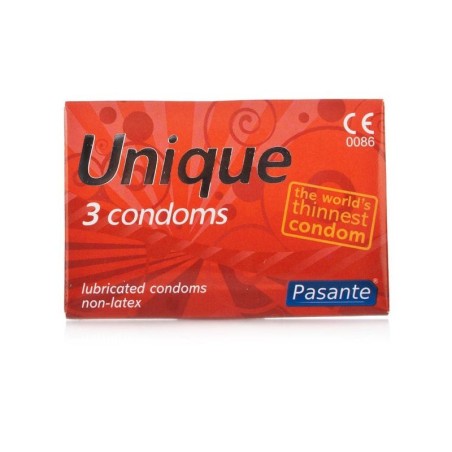 Preservativo Pasante sin látex Unique 3 Uds.