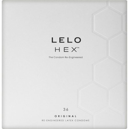 Condones LELO HEX CAJA 36 UNIDADES CAJA COMPRAR