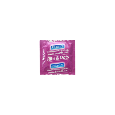 unidad condones pasante ribs dots