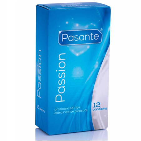 caja condon pasante pasion ribbed