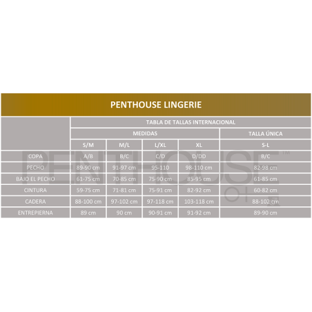 PENTHOUSE POISON COOKIE BLACK L/XL