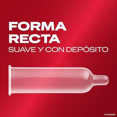Condón Durex Sensitivo Contacto Total 12 Uds. forma recta