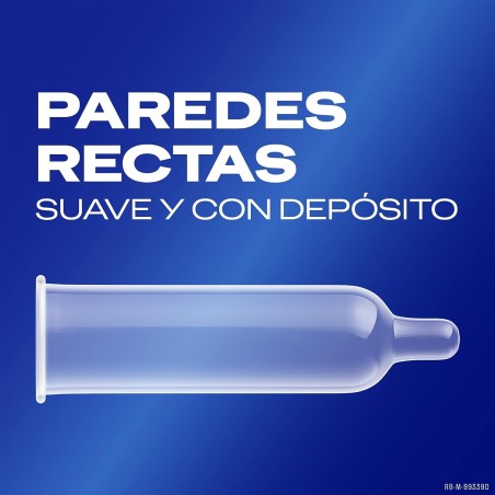 Condón Durex Natural XL 12 Unidades Paredes rectas