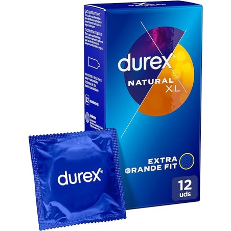 Condón Durex Natural XL 12 Unidades nuevo pack