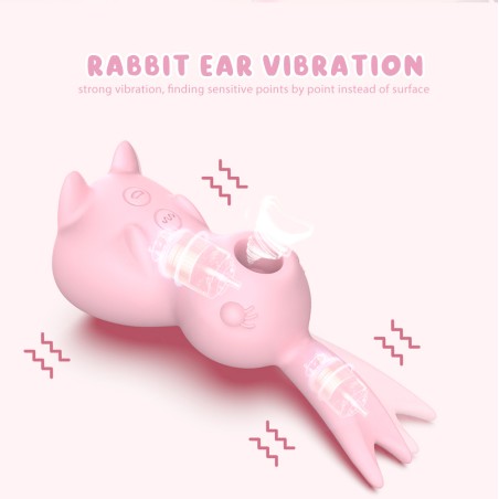 Succionador Vibrador Kissing Bunny vibrator