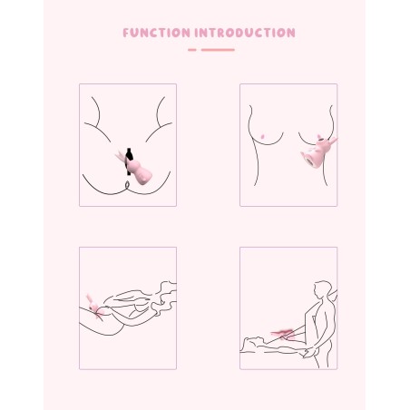 Succionador Vibrador Kissing Bunny uso multiple