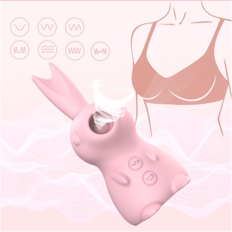 Succionador Vibrador Kissing Bunny masturbador