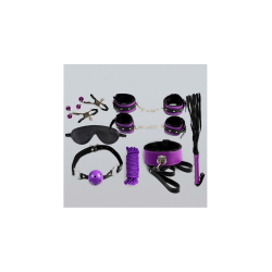 Kit de Bondage de 8 Piezas - Morado y Negro: Descubre el Placer en el BDSM - sado