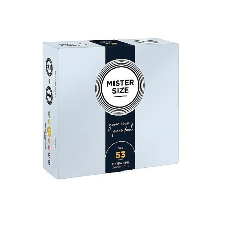 Mister Size Pure Feel Extra Fino 53 mm - Aumenta Tu Placer con 36 Unidades