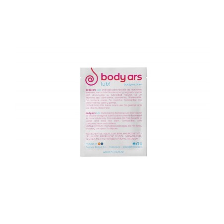 Lubricante de Agua en Monodosis Body Ars seguros