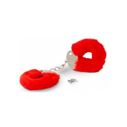 Esposas Rojas Argus Fetish Furry Cuffs - Metal y Piel Sintética