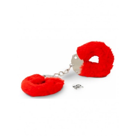 Esposas Rojas Argus Fetish Furry Cuffs - Metal y Piel Sintética