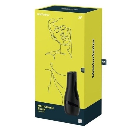 Satisfyer Masturbador Men Classic Negro - Placer Personalizado y Reutilizable