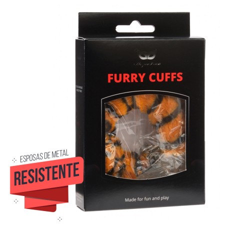 Argus Fetish Furry Cuffs Tiger Esposas metálicas Comprar
