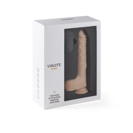Vibrador Sube y Baja Realístico "R13" de Virgite - Realistics color carne