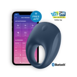 Anillo Vibrador Satisfyer App Strong One Azul