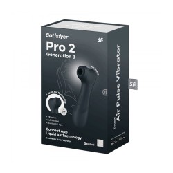 Estimulador Pro 2 Gen 3 Satisfyer Negro Connect App