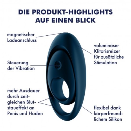 ANILLO VIBRADOR GLORIOUS DUO SATISFYER SENSACIONAL