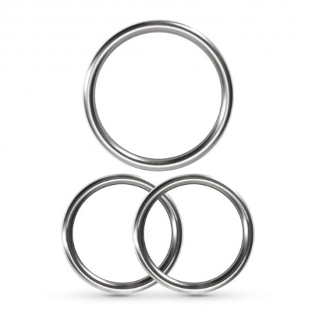 Conjunto Metaleros de CRUSHIOUS: Trío de Anillos para el Pene en Metal