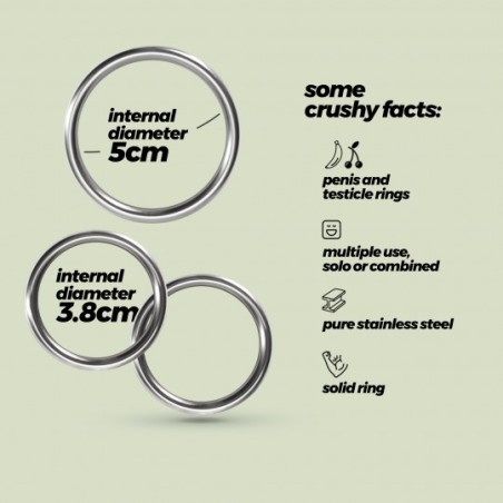 Conjunto de Anillos para el Pene en Metal