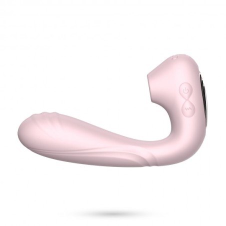 Vibrador succionador Pookie + Crushious Rosa