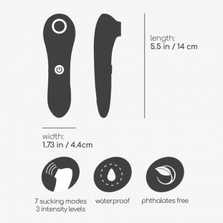 Succionador estimulador clitoriano Éxtasis Escarlata al ritmo de tu gusto