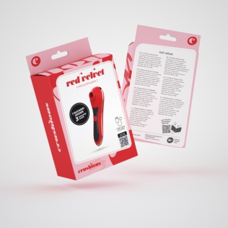 Succionador estimulador clitoriano Éxtasis Escarlata discreto y bello