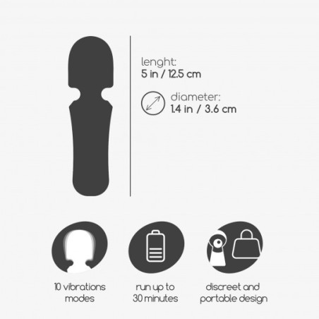 Mini vibrador de bolsillo Wanda fenomenalmente excitante