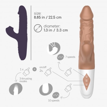Vibrador Matador Realista que Conquista Tus Sentidos Técnicamente perfecto