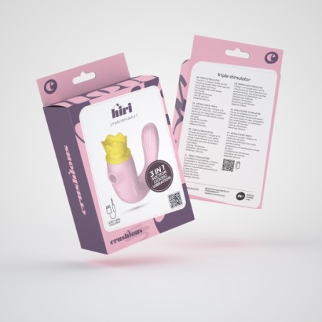 Estimulador Triple Hiri de Crushious: Aventuras Submarinas en Rosa Espectacular