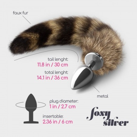 Plug Anal con Cola Foxy Silver