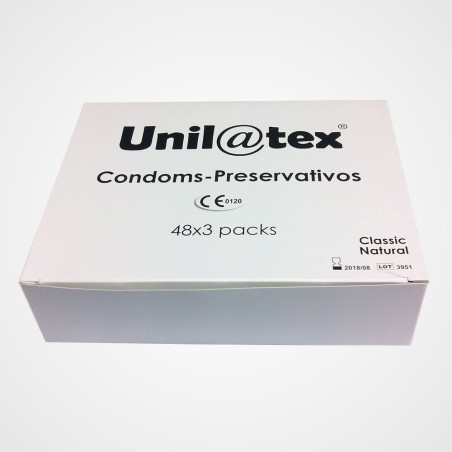 Unilatex 3 unidades Condon Natural maquinas expendedoras vending