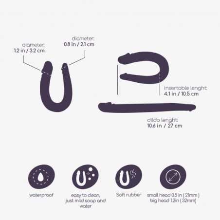 Consolador Doble Double Trouble Crushious Rosa Muy Completo