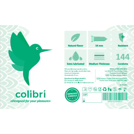 Preservativos Natural 144 Uds Colibri -