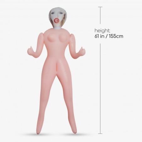 Eva La Vecinita Muñeca Inflable Rubia Crushious De Lujo