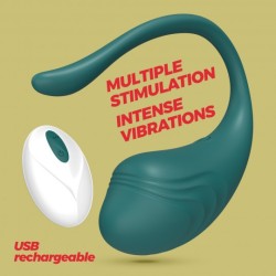 Huevo Vibrador Recargable con Mando a Distancia Tamago Crushious Esmeralda