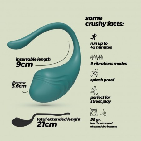 Huevo Vibrador Recargable con Mando a Distancia Características